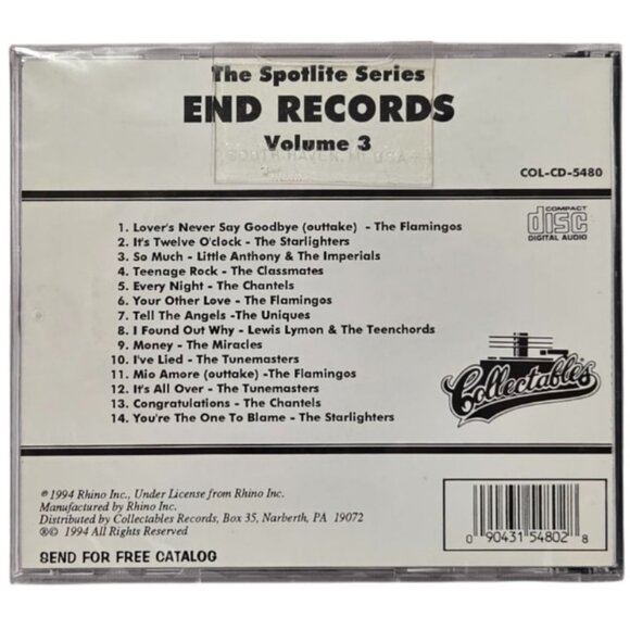 Collectables The Spotlite Series End Records Vol 3 1994 CD Album - NEW/Sealed - Picture 2 of 4